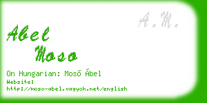 abel moso business card